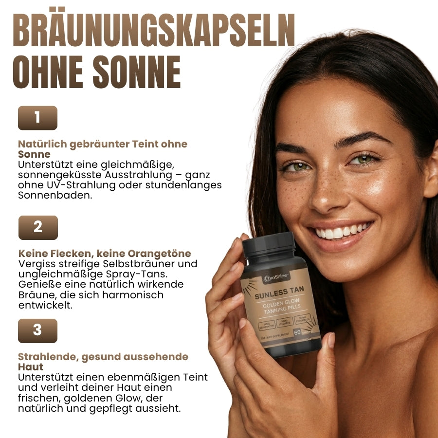 TanShine™ | Goldene Glow-Bräunungskapseln