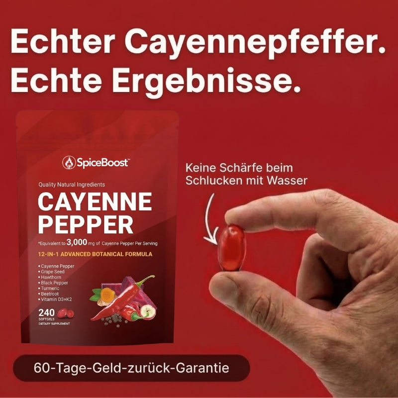 SpiceBoost™ | Konzentrierter Cayennepfeffer gegen erektile Dysfunktion
