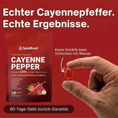 SpiceBoost™ | Konzentrierter Cayennepfeffer gegen erektile Dysfunktion