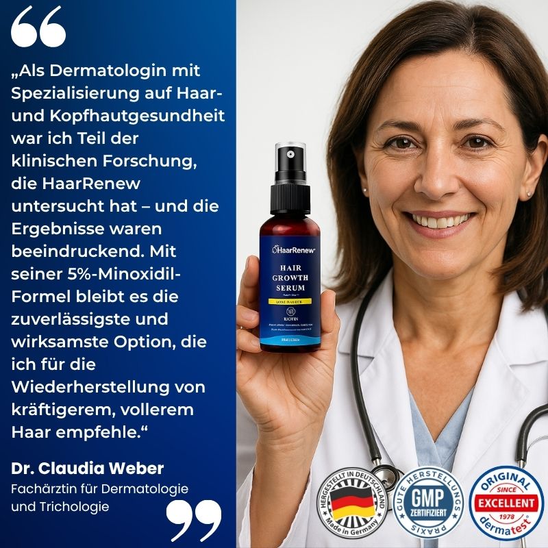 HaarRenew™ | 5 % Minoxidil mit Biotin Haarserum