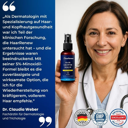 HaarRenew™ | 5 % Minoxidil mit Biotin Haarserum