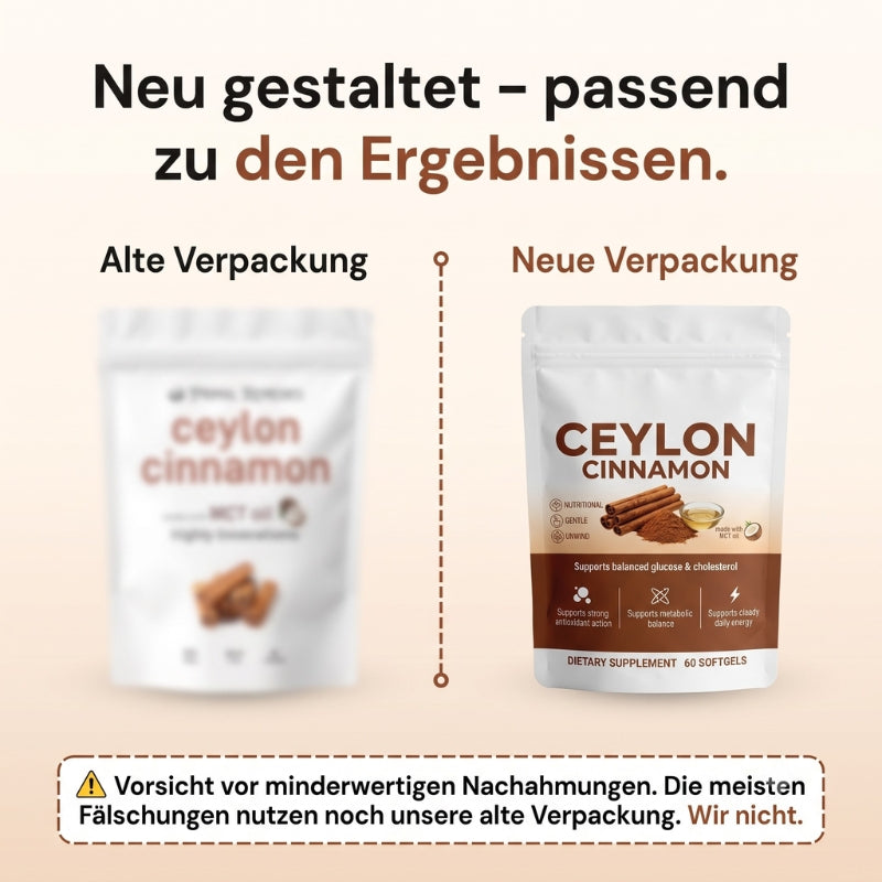 CeylonCinnamon™ | Ceylon-Zimt mit 7.200 mg Äquivalent und MCT-Öl