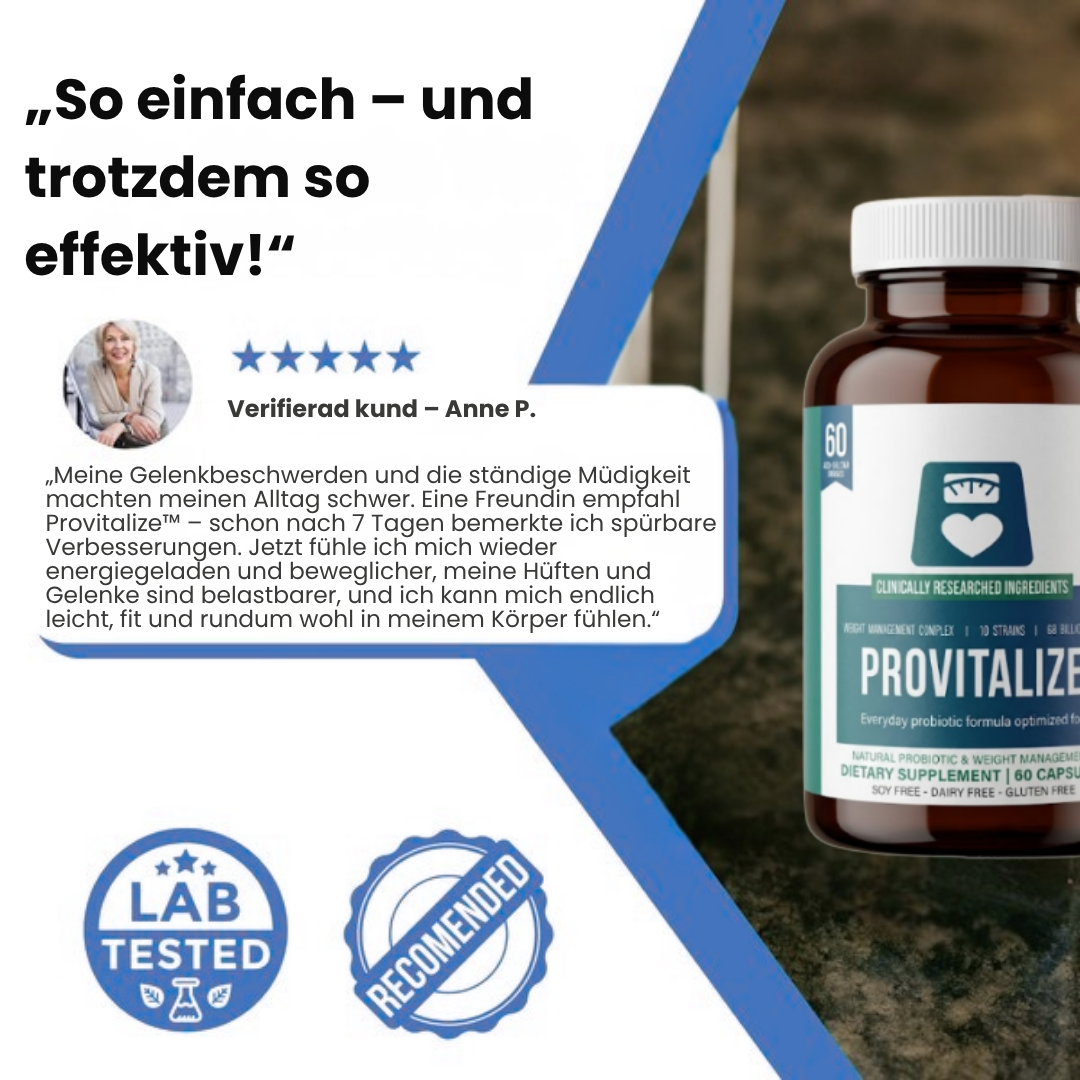 Provitalize™ | Kapsel gegen Gelenkschmerzen