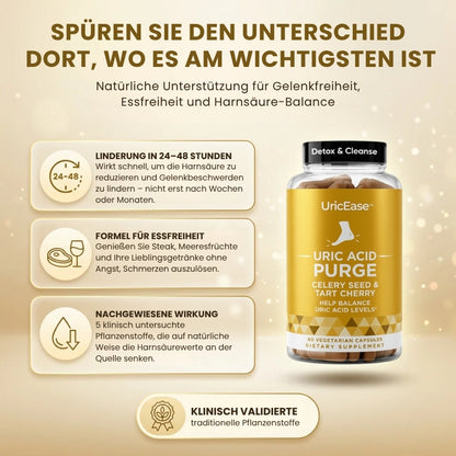 UricEase™ | Formel zum Schutz vor Harnsäure