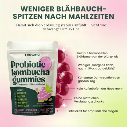 BloatEnd™ | Hormonelle Blähbauch-Linderung Probiotische Gummis
