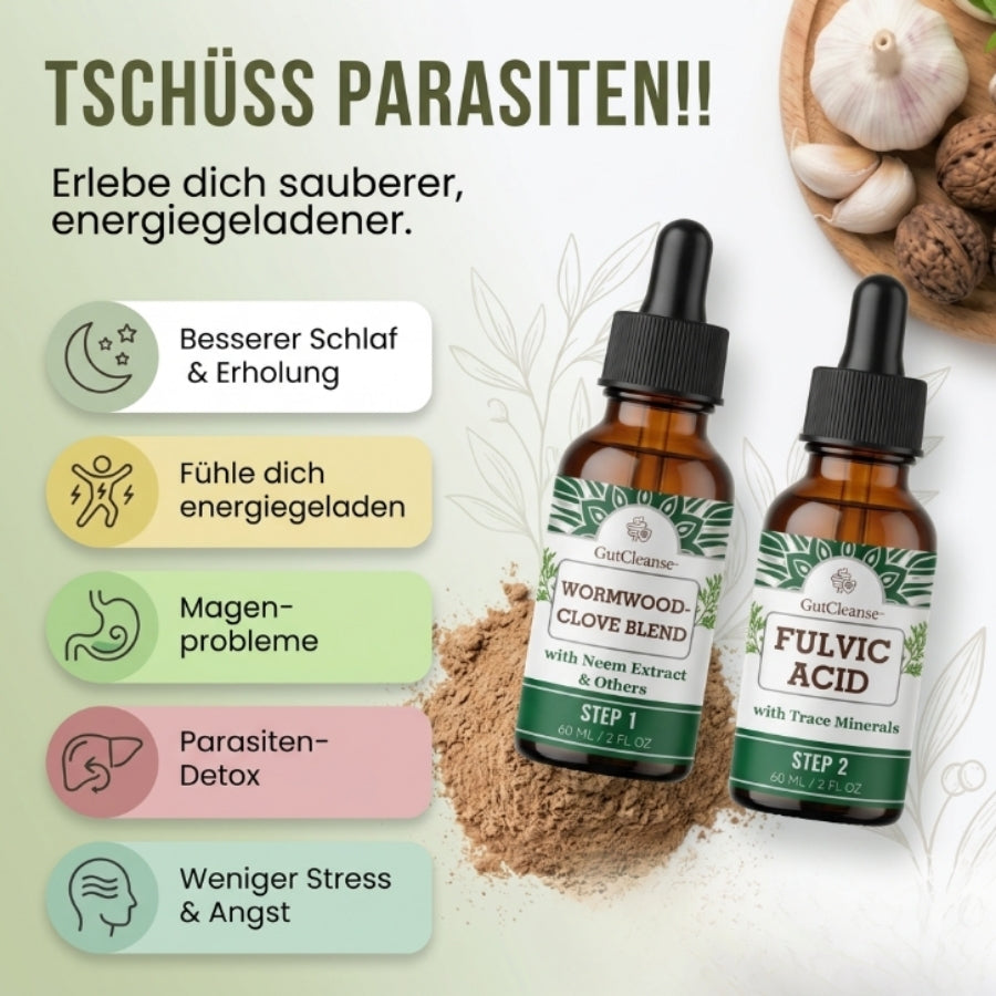 GutCleanse™ | Natürliche 2-Schritt-Darmreinigungs- & Regenerationsformel