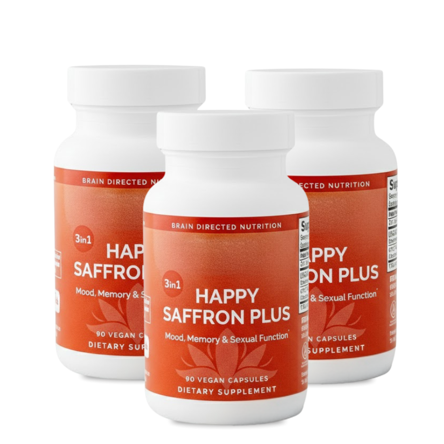 Happy Saffron Plus™ | 3-in-1 Stimmungs-Wiederherstellungs-Komplex