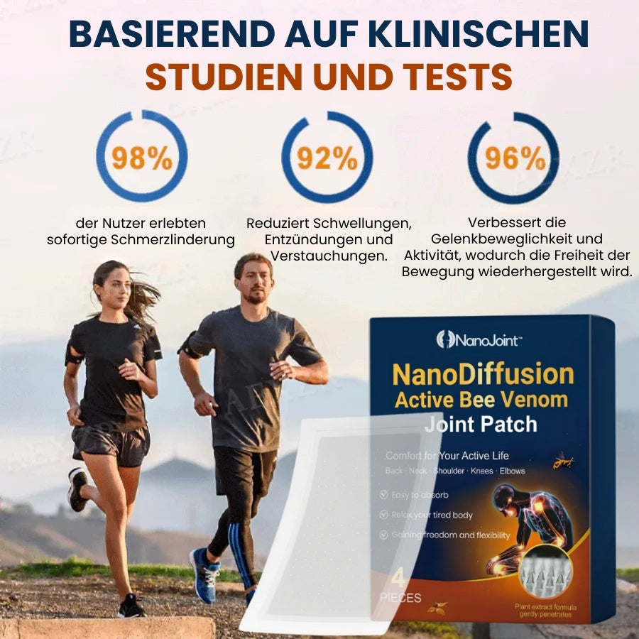 NanoJoint™ | NanoDiffusion Aktives Bienenvenom Gelenk-Pflaster