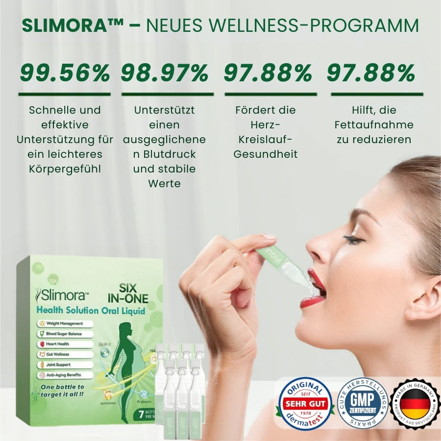 Slimora™ | Sechs-in-eins-Gesundheitslösung – Orale Flüssigkeit
