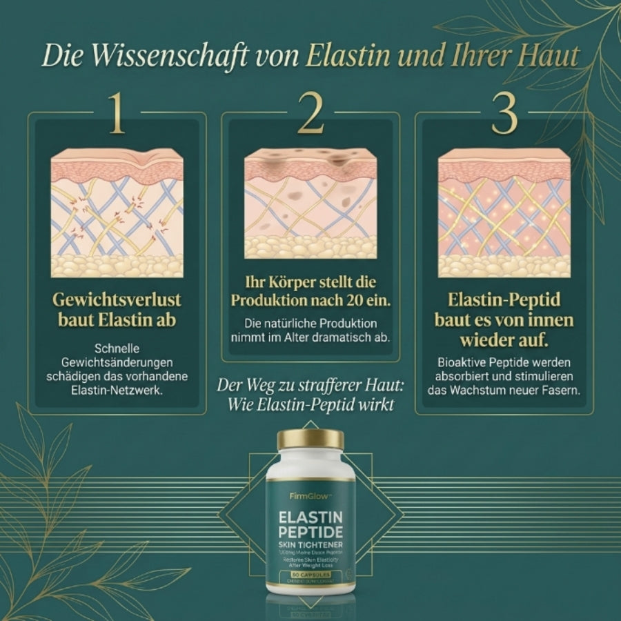 FirmGlow™ | Elastin-Peptid-Hautstraffungsformel