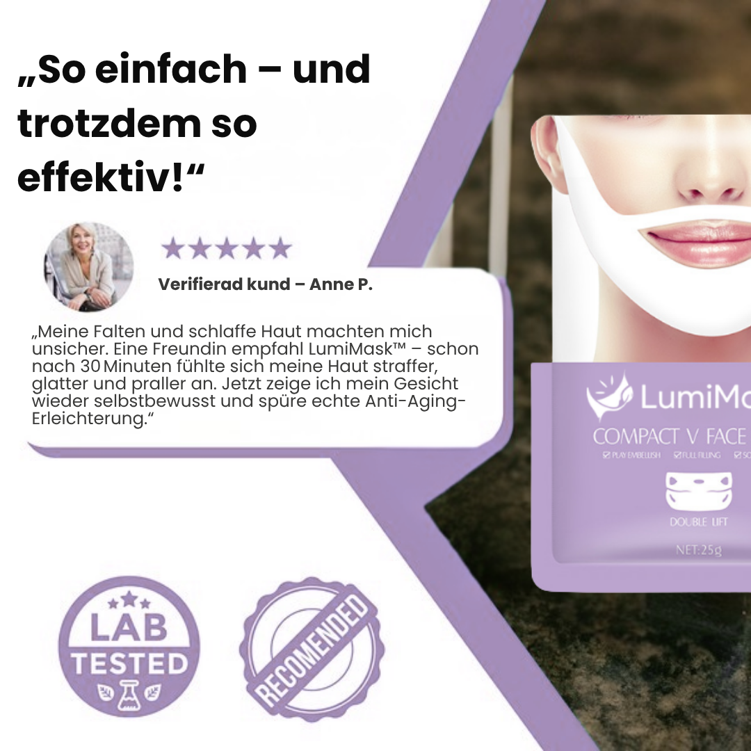 LumiMask™ | Wiederverwendbare Lifting- & Straffungs-Gesichtsmaske
