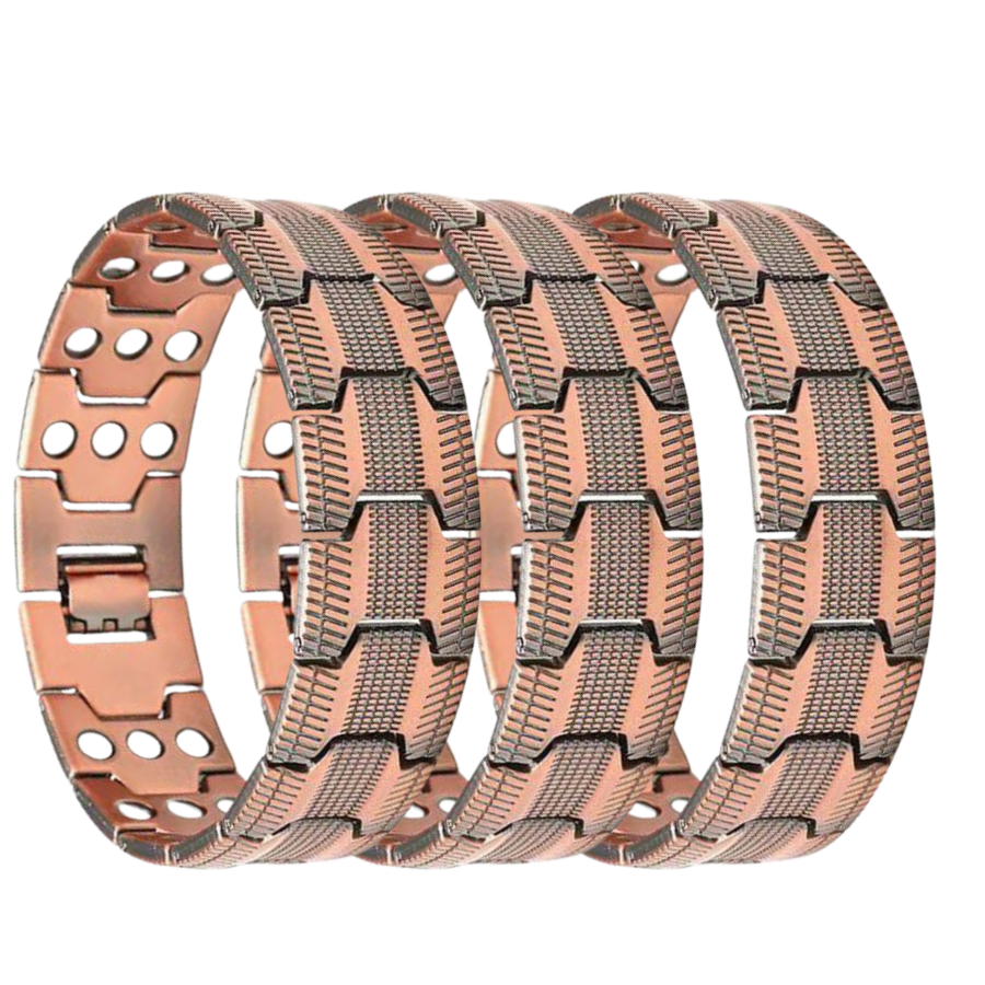 MagnoElite™ | Elegantes magnetisches Kupferarmband für Männer