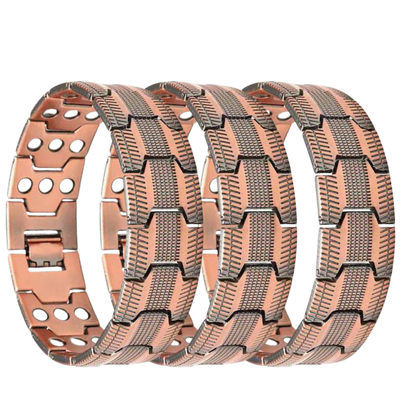 MagnoElite™ | Elegantes magnetisches Kupferarmband für Männer