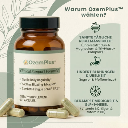 OzemPlus™ | GLP-1 Nebenwirkungs-Unterstützungskapseln