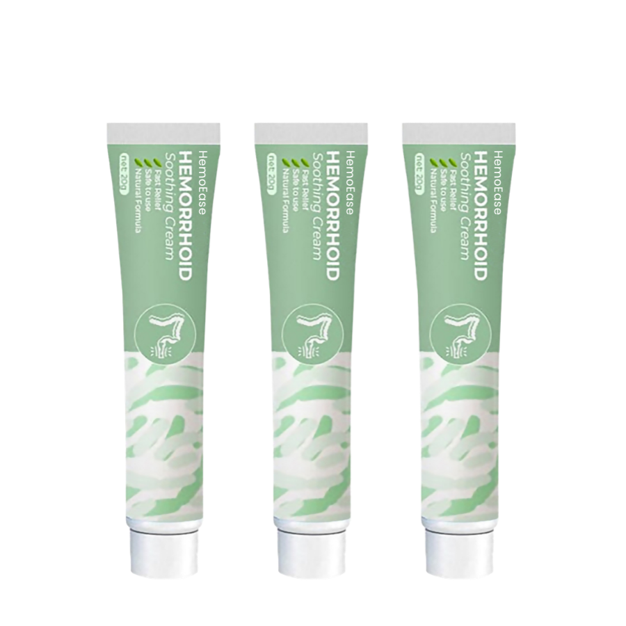 HemoEase™ Creme | Lindert 99 % der Hämorrhoidenschmerzen bereits bei der ersten Anwendung