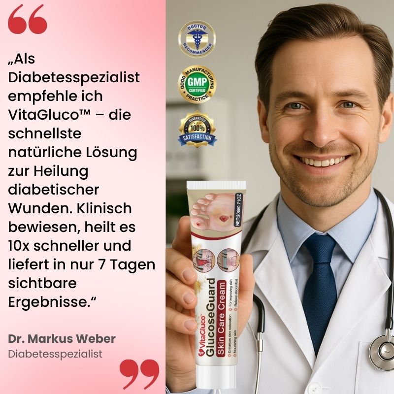 VitaGluco™ | Diabetische Hautreparaturcreme