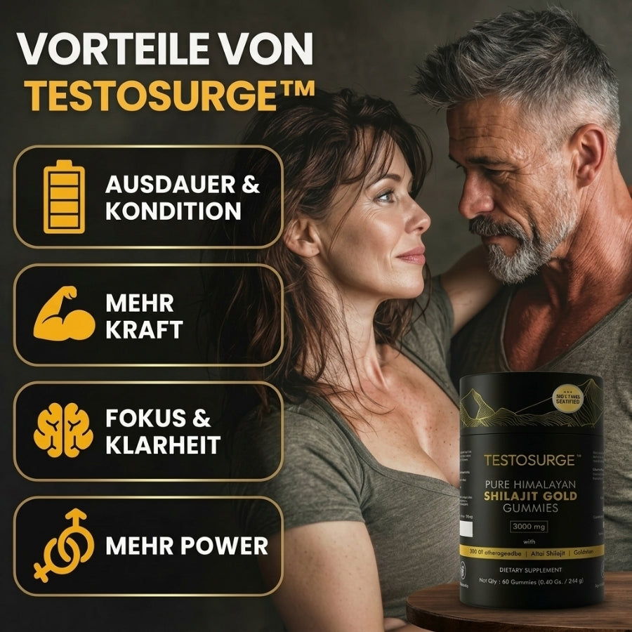 TestoSurge™ | Natürliche Testosteron-Boost-Gummies