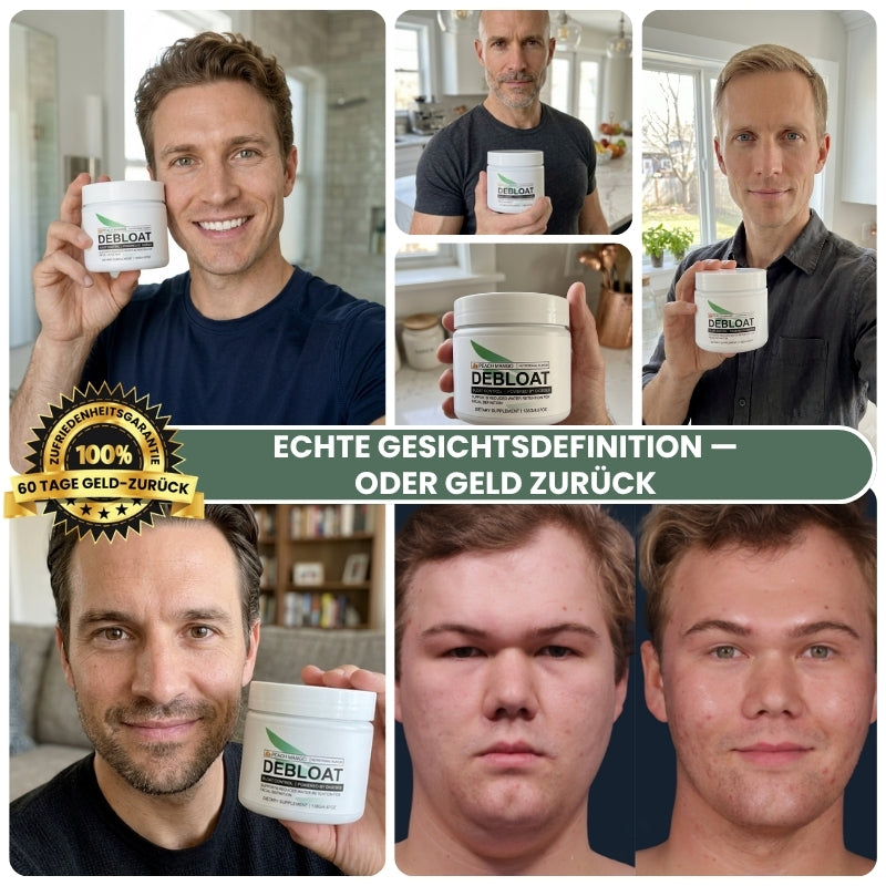 DeBloat™ | Schwemm Wassereinlagerungen aus für ein definiertes Gesicht