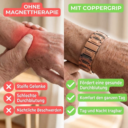 CopperGrip™ | Kupfer + Magnettherapie bei Arthrose
