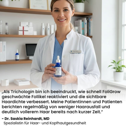 FoliGrow™ | Erlebe echtes Nachwachsen und gewinne in 7 Tagen 92% deines Haarvolumens zurück