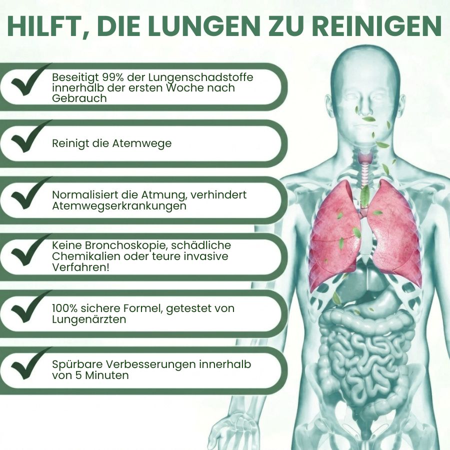 LungFlow™ | Lungenreinigende Kräutertropfen mit Cordyceps-Sinensis-Extrakt