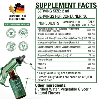 VitalDrops™ | 10-in-1 Bio-Soursop-Tropfenextrakt
