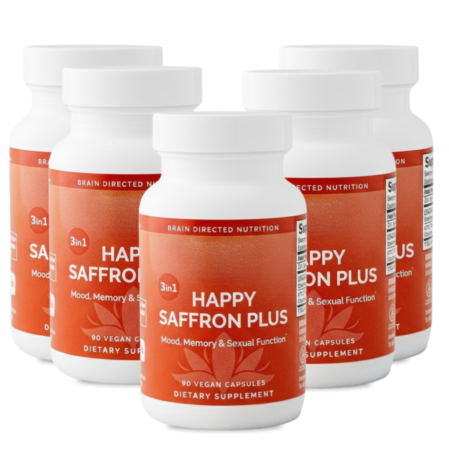 Happy Saffron Plus™ | 3-in-1 Stimmungs-Wiederherstellungs-Komplex