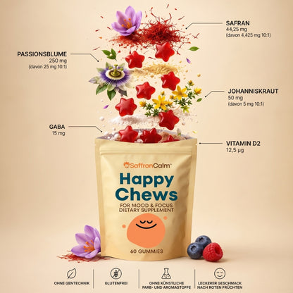 SaffronCalm™ | Safran-Gummis für Stimmung & Konzentration