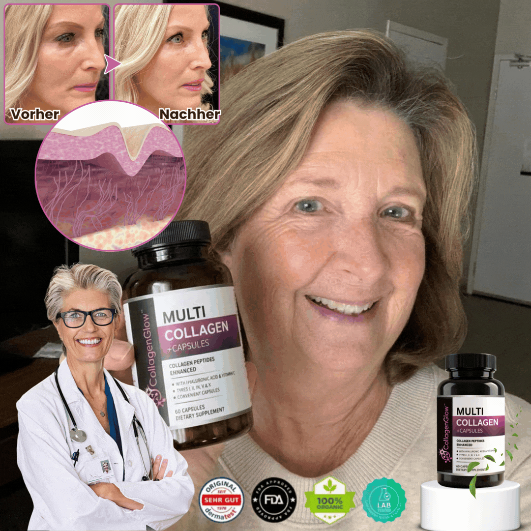 CollagenGlow™ | Kollagen- & Multivitamin-Kapseln