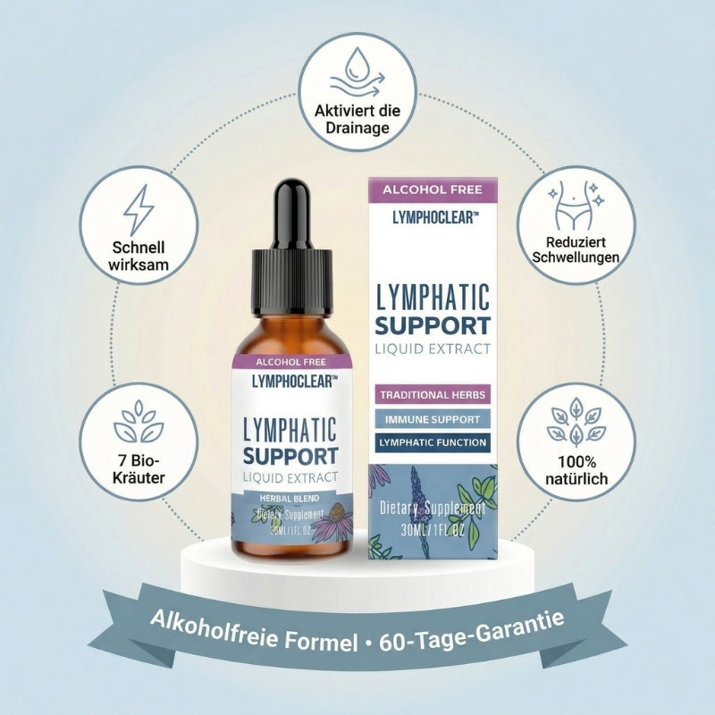 LymphoClear™ | Kräutertropfen gegen Blähungen und Schwellungen