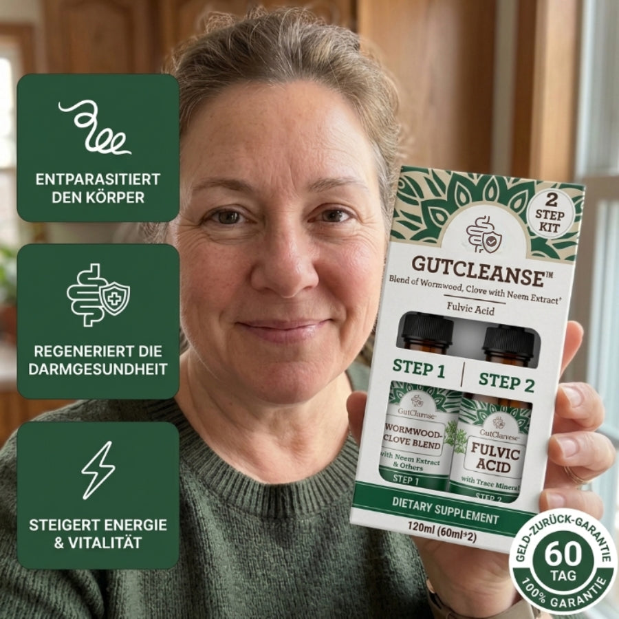 GutCleanse™ | Natürliche 2-Schritt-Darmreinigungs- & Regenerationsformel