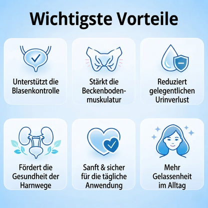 UroControl™ | 6 natürliche Inhaltsstoffe für Blasenkontrolle