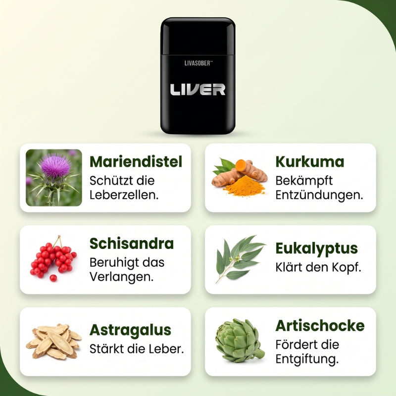 LivaSober™ | Nasen-Inhalator gegen das Verlangen nach Alkohol