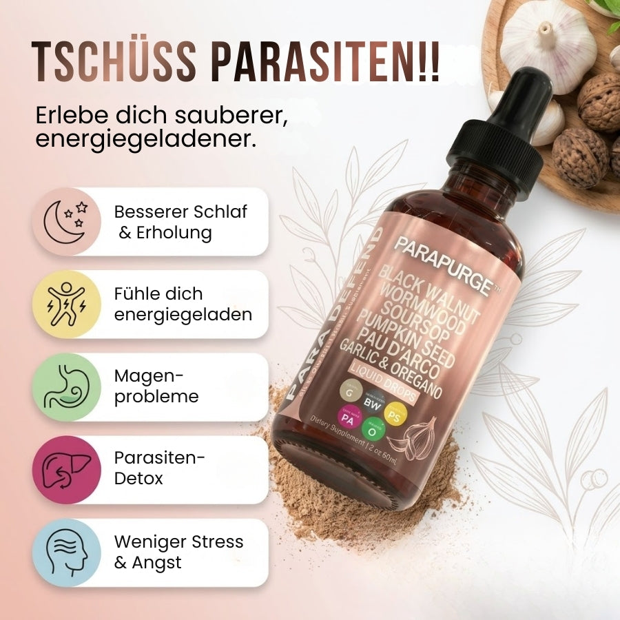 ParaPurge™ | Wermut, Schwarznuss Parasiten-Detox
