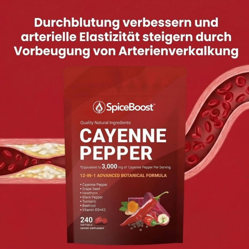 SpiceBoost™ | Konzentrierter Cayennepfeffer gegen erektile Dysfunktion