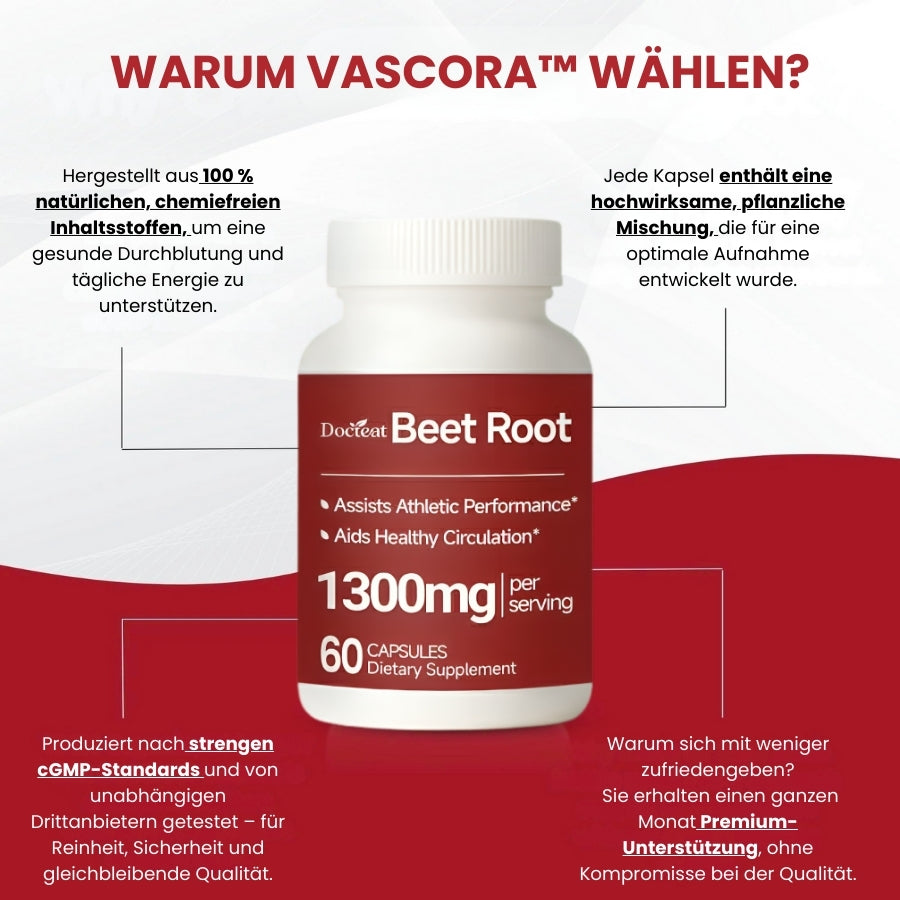 Vascora™ | Nahrungsergänzung zur Unterstützung der Gefäßgesundheit