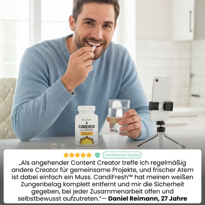 CandiFresh™ | Candida-Cleanse-Kapseln gegen weißen Zungenbelag