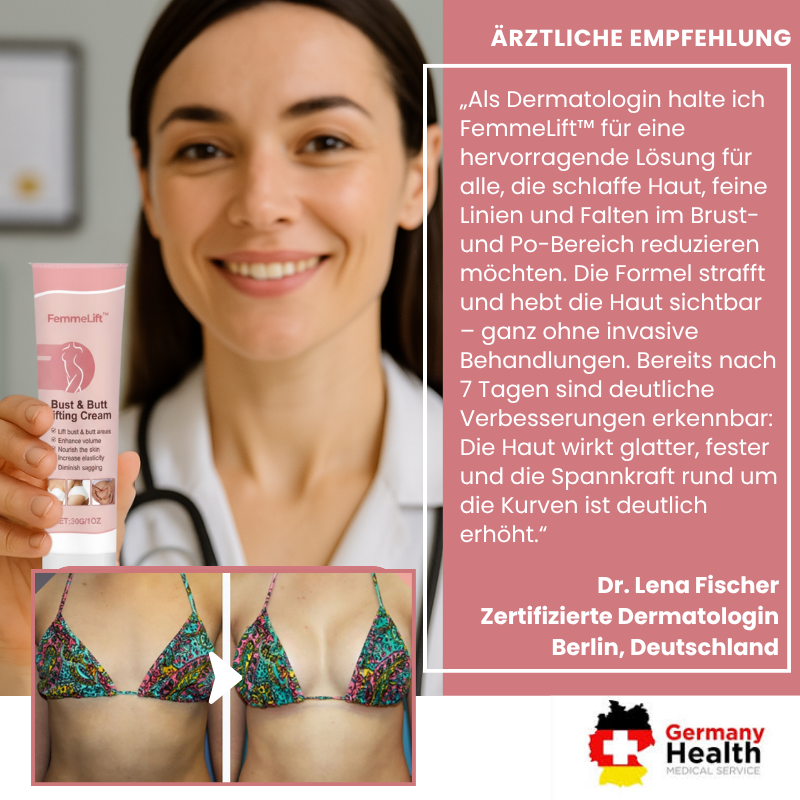 FemmeLift™ | Erreiche 97 % vollere, rundere Brüste und einen strafferen Po in nur 7 Tagen!