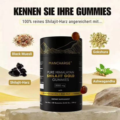 ManCharge™ |  Reines Himalaya-Shilajit Gold Gummies
