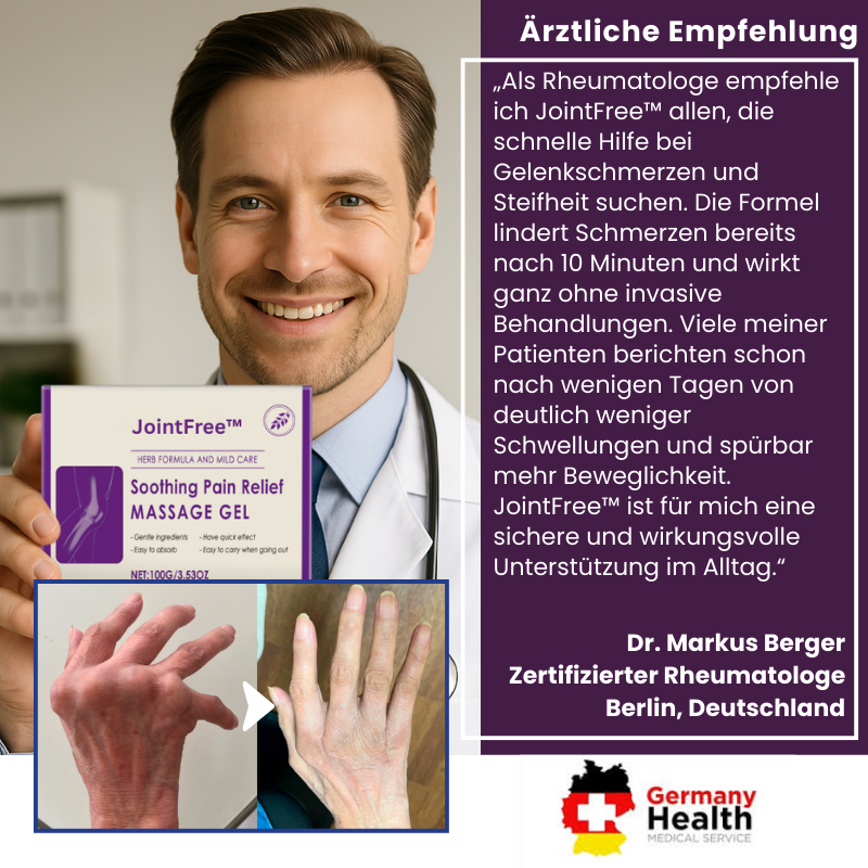 JointFree™ | beruhigendes Schmerzgel für Gelenke