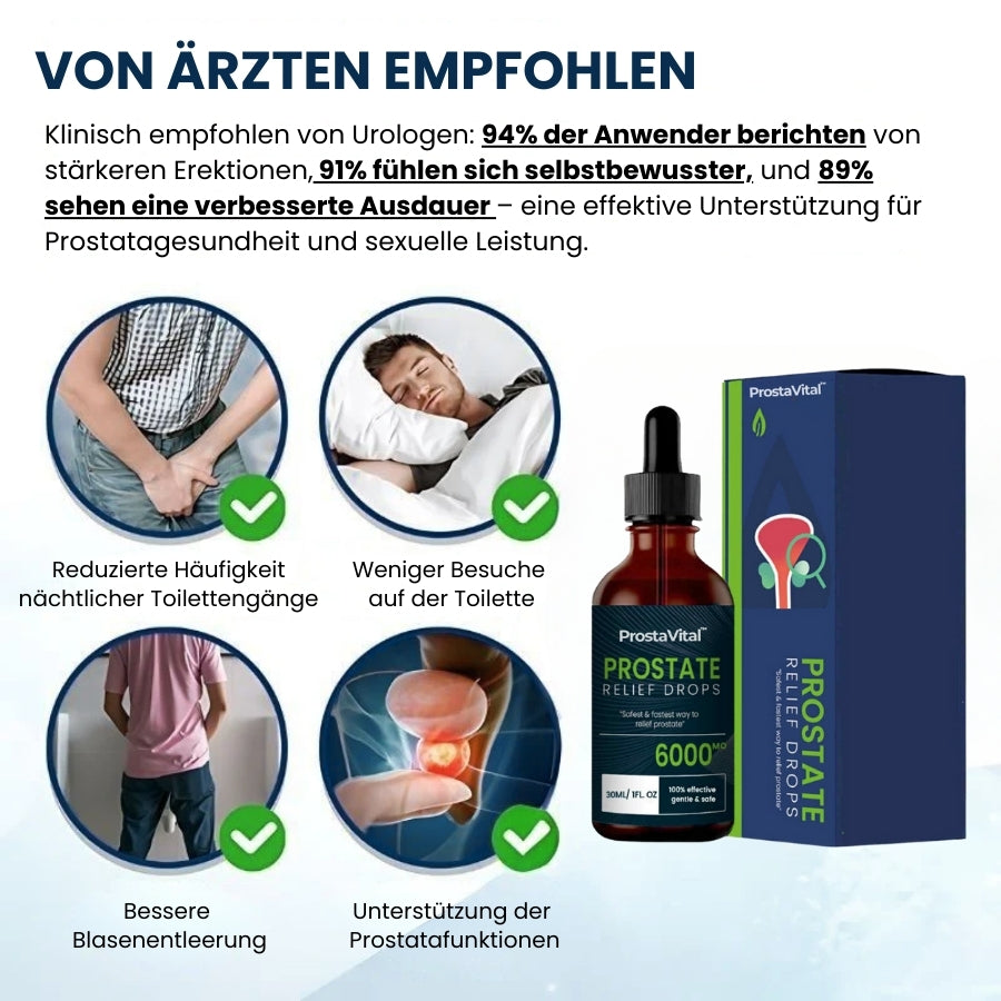 ProstaVital™ | Natürliche Prostata-Gesundheitsunterstützungs-Tropfen