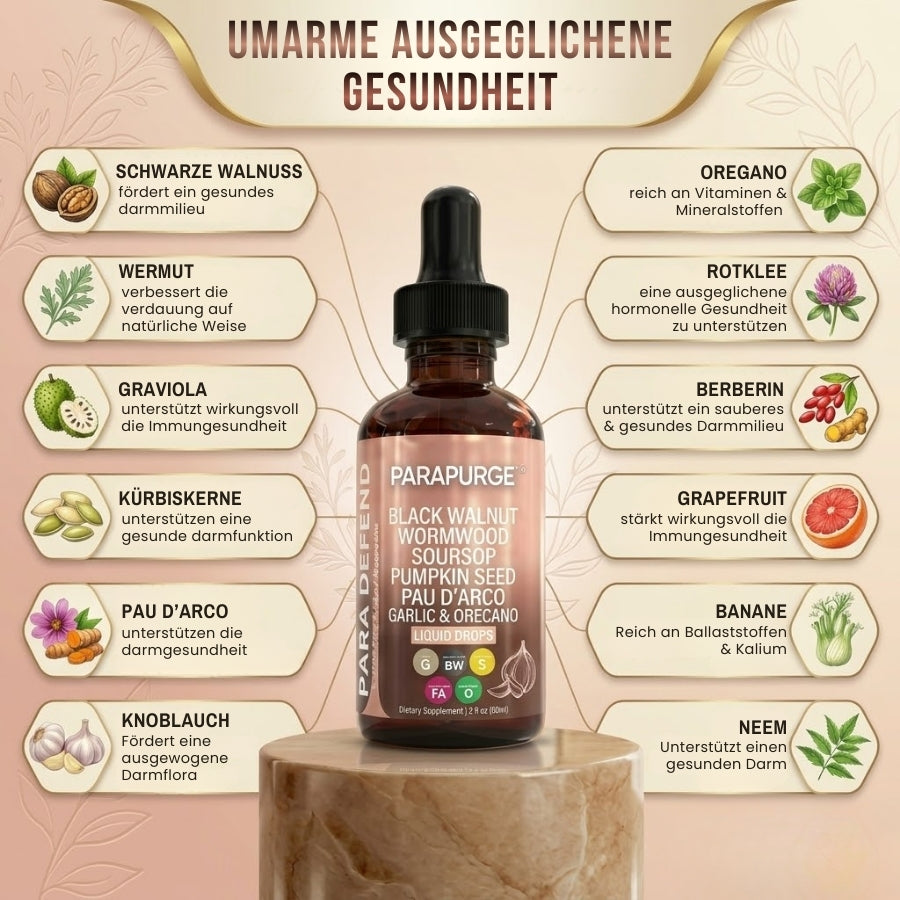 ParaPurge™ | Wermut, Schwarznuss Parasiten-Detox