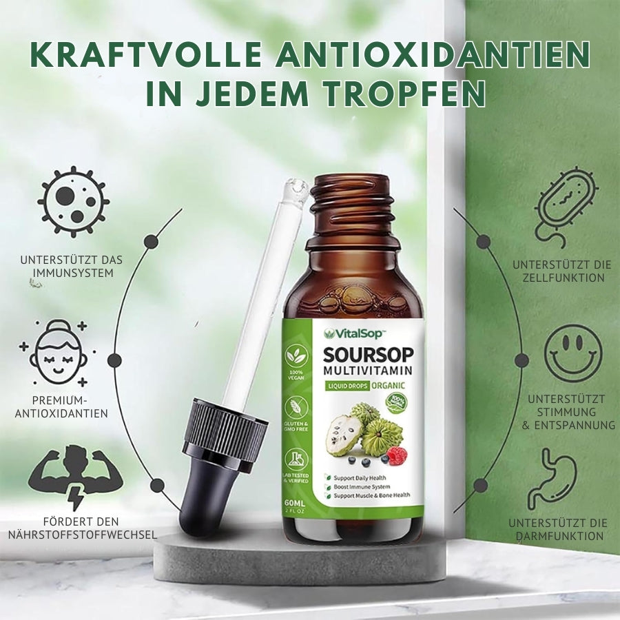 VitalSop™ | Flüssige Soursop-Tropfen für Herz & Kreislauf
