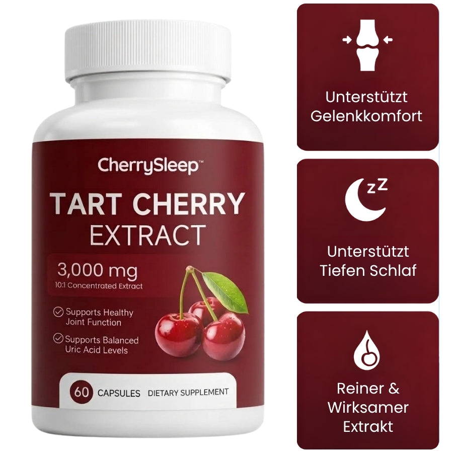 CherrySleep™ | Sauerkirschen-Schlafkapseln