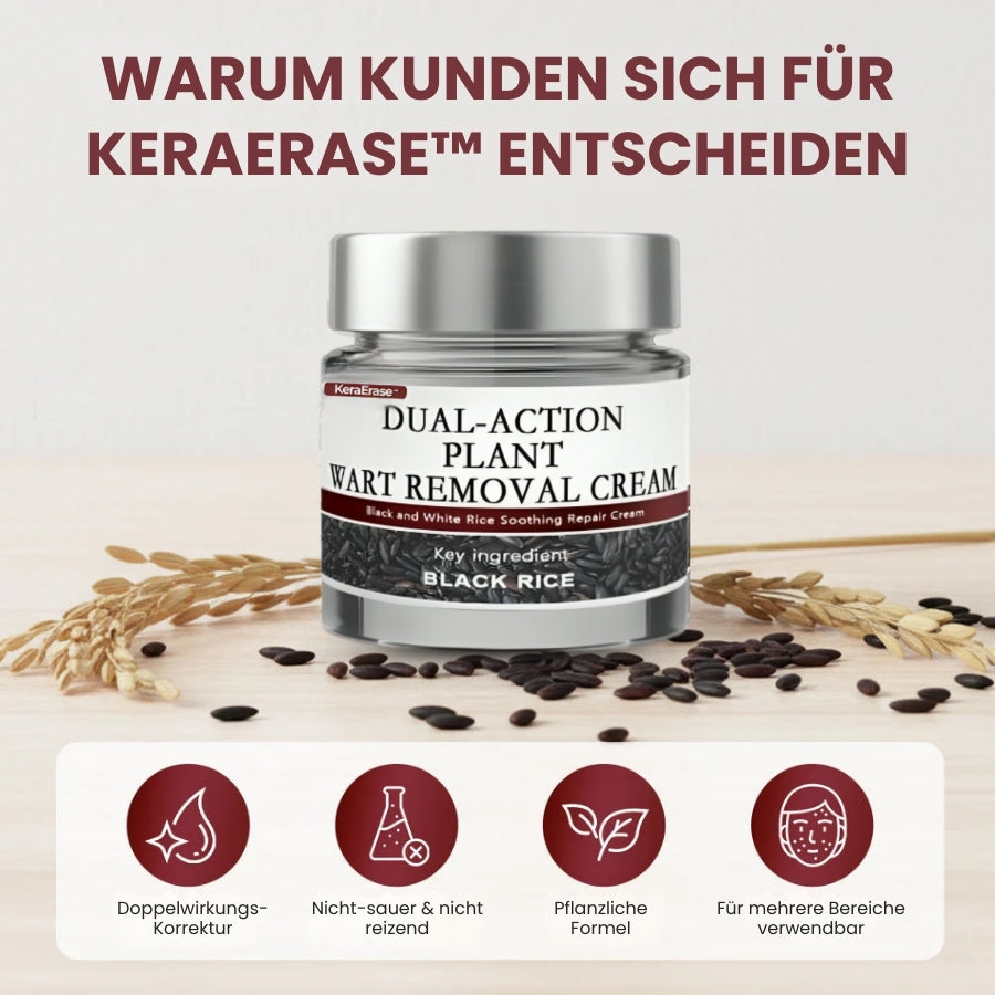 KeraErase™ | Pflanzliche Warzenentfernungscreme mit Doppelwirkung