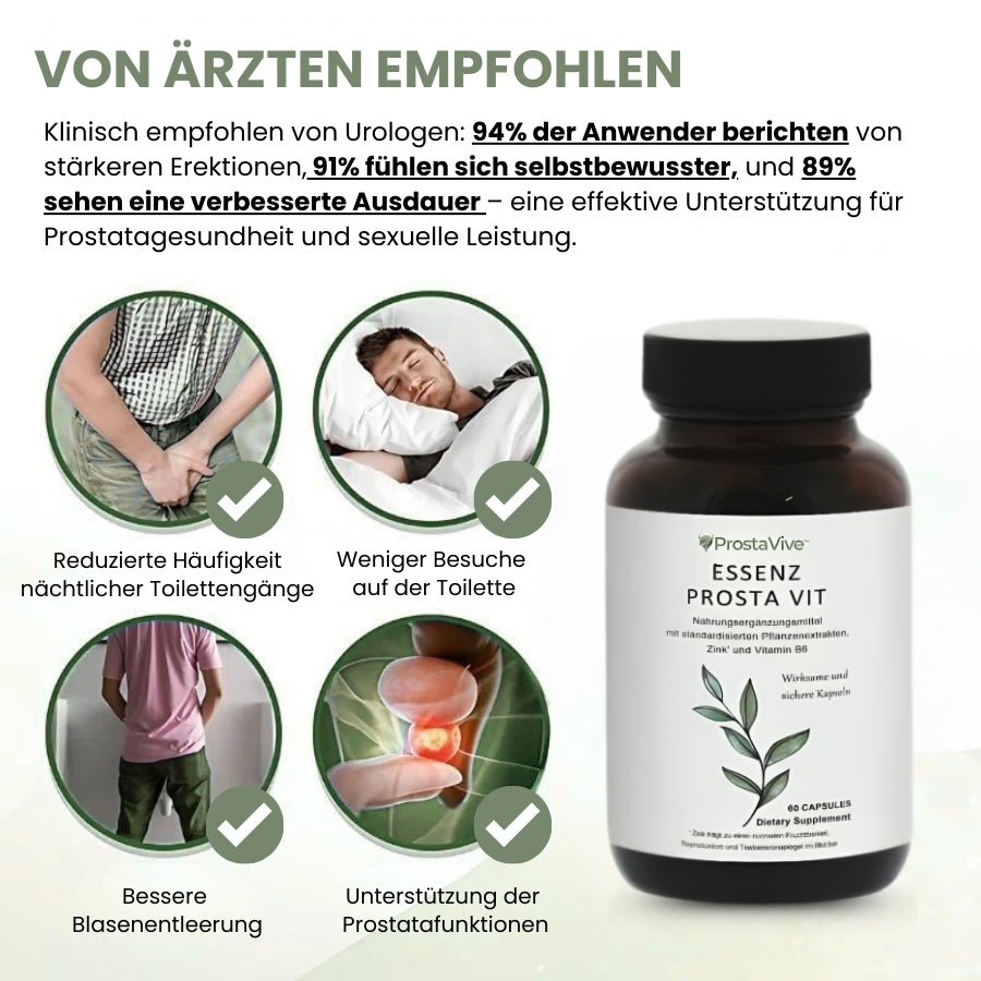 ProstaVive™ | Fortschrittliche Ergänzungsformel zur Prostataentlastung