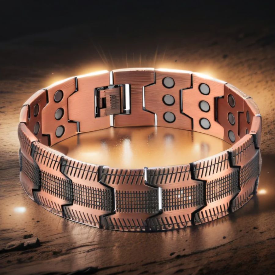 MagnoElite™ | Elegantes magnetisches Kupferarmband für Männer