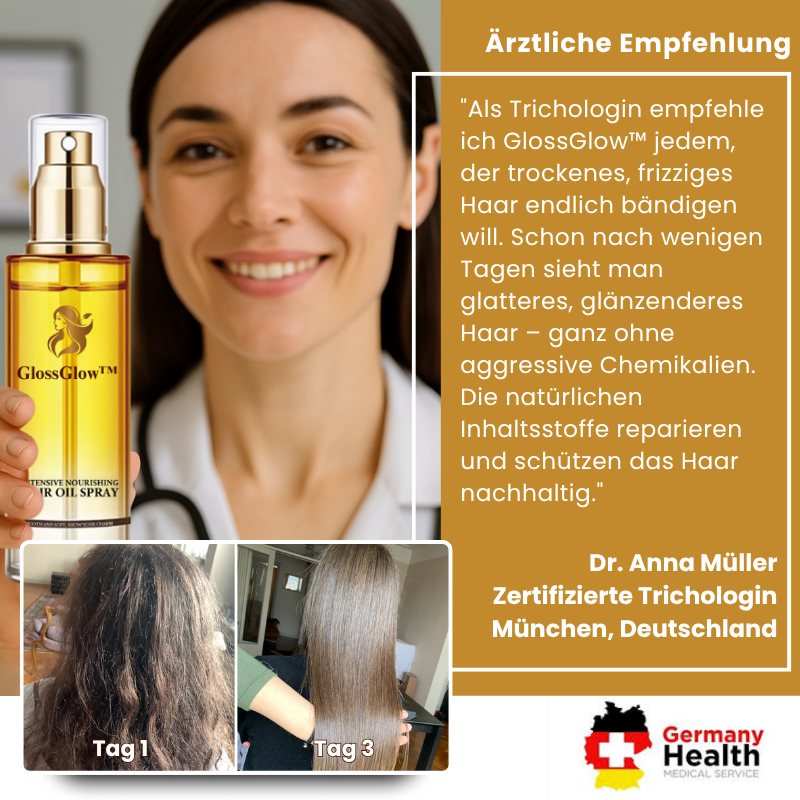 GlossGlow™ | Haarreparatur- & Anti-Frizz-Spray