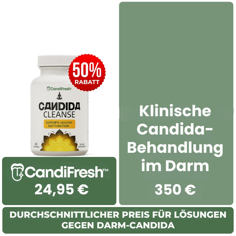 CandiFresh™ | Candida-Cleanse-Kapseln gegen weißen Zungenbelag