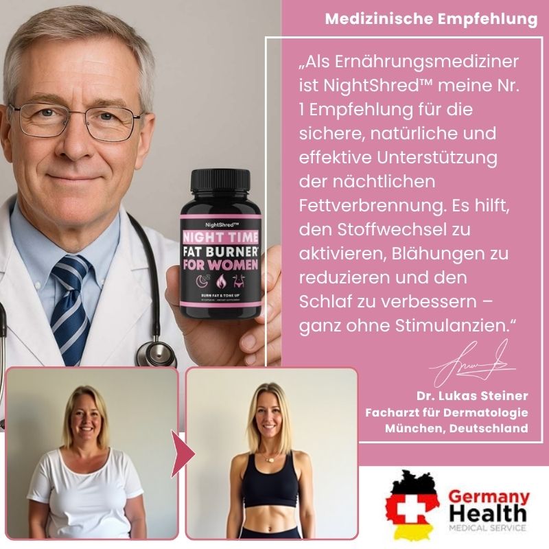 NightShred™ | Aktiviert den hormonellen Schlüsselfaktor, der Bauchfett schmelzen lässt!